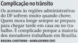 Metro Brasilia_Queixa Leitor_29-03-2016_Transito DF_caos